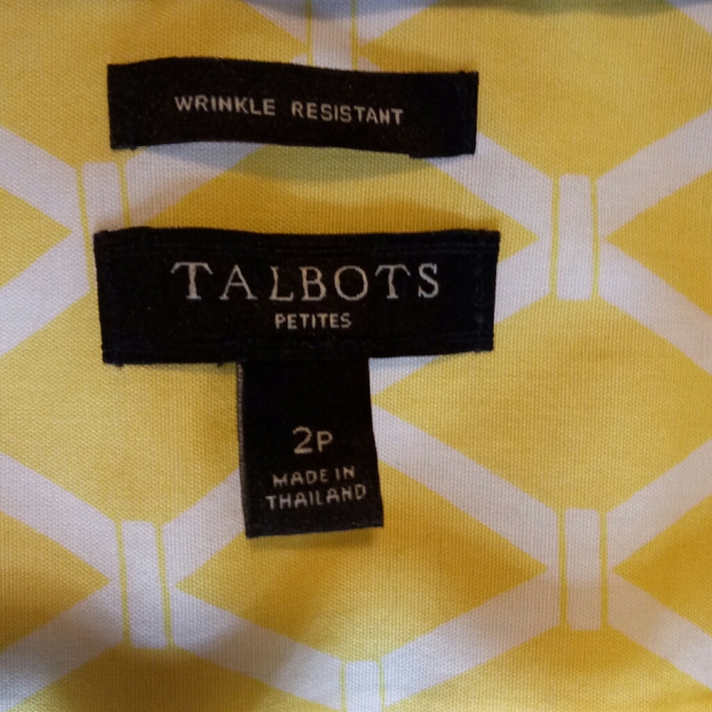 Talbots wrinkle resistant cotton top - Picture 5 of 6